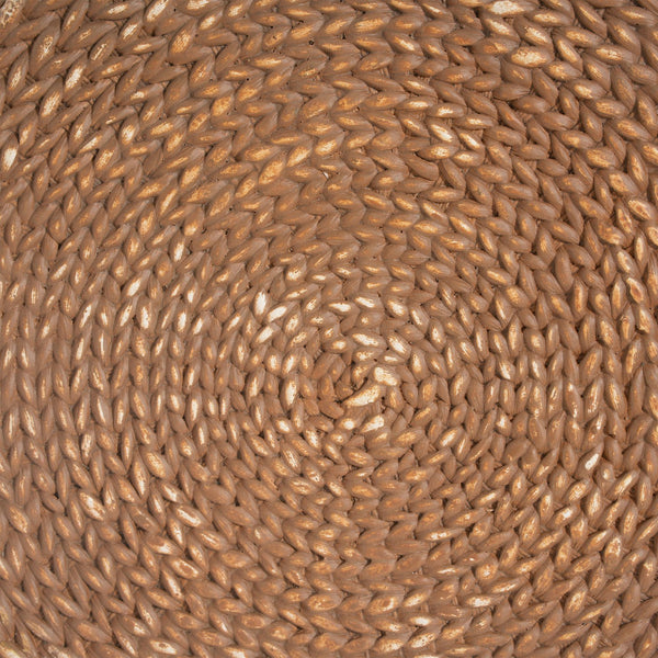 English Elm Christopher Knight Home® - Nydia Weatherproof Drum Side Table — Fireproof MGO, Straw-Weave Texture, Recyclable Eco Design N775P300869B