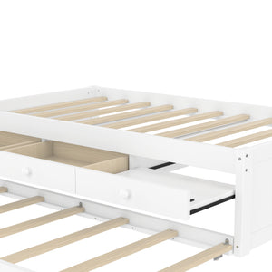 English Elm Twin Triple Metal Bunk Bed Matte Powder Coated Frame with Full Safety Guardrails White W1580S00385