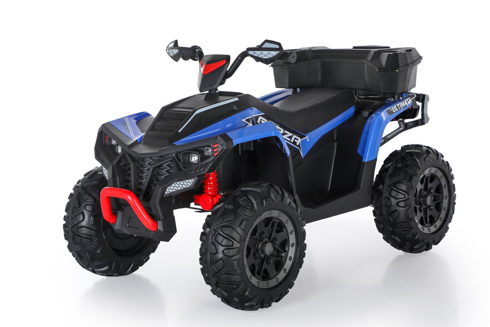 English Elm Kids 24v 4wd Electric Atv Two-seater Ride on with Quad Motor and Suspension W1620P487633