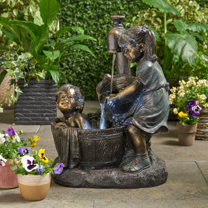 Christopher Knight Home® - Noble House - Hermanitos Fountain, Bronze