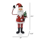 Christopher Knight Home® - Noble House - - Cheerful Santa Claus Holding Tree And Waving