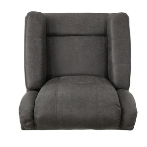 English Elm Christopher Knight Home® - GLIDER Plush Fabric Swivel Recliner with Smooth Gliding Motion, Contemporary Upholstered Comfort Slate 61368.00MF