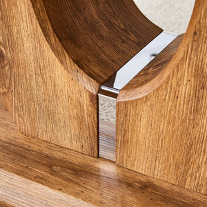 English Elm Modern Minimalist Wood-Tone Mdf Coffee Table Set - Stylish Square & Rectangular Design For Your Home W1151S01848