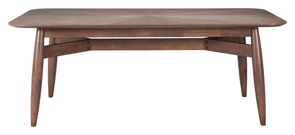 Zuo Modern Silea Rectangular Dining Table: Modern Rubberwood Design For Stylish And Functional Dining Spaces Brown Rubberwood 110506-zuo-modern