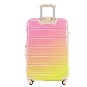 English Elm Hardshell Polycarbonate 3 Piece Luggage Set Spinner Wheels Tsa Lock Expandable Travel Multicolor Pink N732P184448U