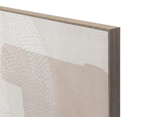 Sunpan SMOOTH Contemporary Canvas Art - 72" x 48" Light Brown Floater Frame for Modern Interiors A0393