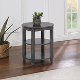 OSP Home Furnishings Lane End Table Slate Grey