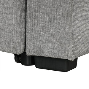 English Elm 101.2" Modular Chenille Sectional Sofa with Tufted Cushions and Deep Seating for Living Room Gray N719S001935E