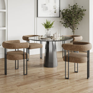 English Elm Counter Height Stools Set of 2 Mid-century Metal Legs Ergonomic Kitchen Island Seating Coffee T3623P432008