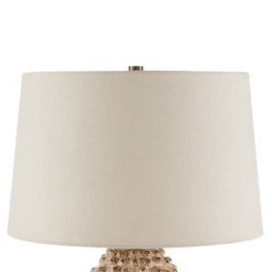 Barnacle Ivory Table Lamp - Handcrafted Ceramic Beauty with Unique Barnacle Design, Nature Inspired
