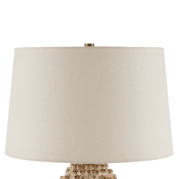 Barnacle Ivory Table Lamp - Handcrafted Ceramic Beauty with Unique Barnacle Design, Nature Inspired