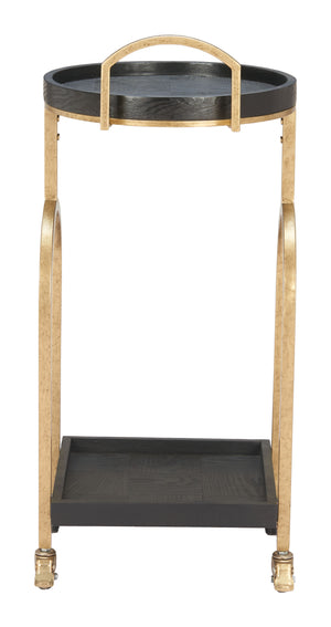 Zuo Modern Zukei Stylish Black Bar Cart - Modern Oak & Steel Design For Functional Home & Hospitality Use Black Oak Wood,Steel 110744-zuo-modern