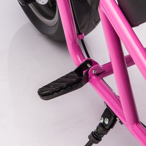English Elm 24v300w Kids Electric Muscle Motorcycle with Dual Suspension Wide Eva Tires and Twist Throttle Pink W1578P382508