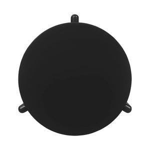 English Elm Round Wooden Coffee Table In Deep Black Finish - Modern Design For Stylish Living Rooms & Spaces B016P378133-GIGA