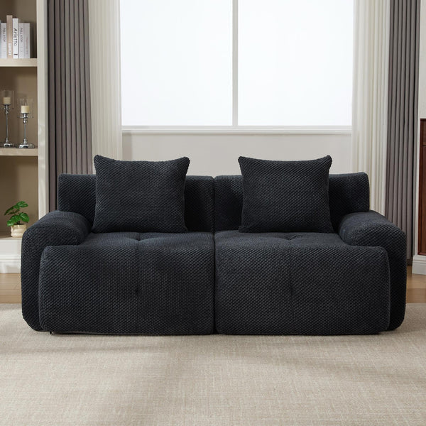 English Elm Loveseat Modular Floor Sectional Tufted Cloud Cushion Sofa for Small Living Spaces W5385P455456