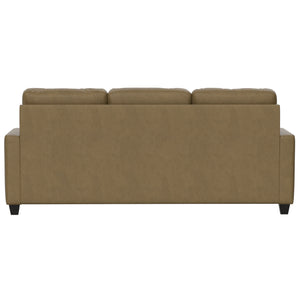 English Elm Wallace & Bay - Brown 2-Piece Sofa with Chaise - Tan Fabric Sectional, Tapered Feet, USB Console & Cup Holders B361P384484