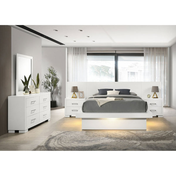 English Elm Tokyo White 5-Piece Platform Bedroom Set: Modern Minimalist Design With Ample Storage & Elegance B062S00977-GIGA