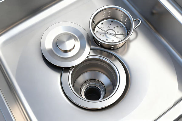 English Elm Stainless Steel Freestanding Utility Sink with Pull Out Faucet for Laundry or Garage W3167P356271