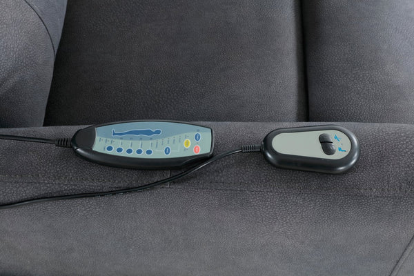 English Elm Power Lift Chair Massage & Heat Dark Gray Upholstery — Power Recliner Lift Chair for Seniors Comfort, Remote Control B011P264097