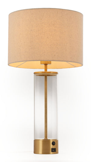 Zuo Modern Boreal Table Lamp: Chic Beige & Gold Modern Design For Stylish Home Décor & Versatile Lighting Solutions Beige Pvc,Steel 56181-zuo-modern