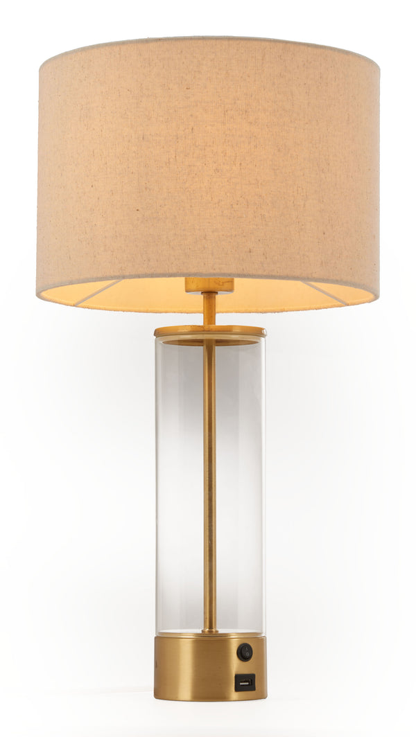 Zuo Modern Boreal Table Lamp: Chic Beige & Gold Modern Design For Stylish Home Décor & Versatile Lighting Solutions Beige Pvc,Steel 56181-zuo-modern