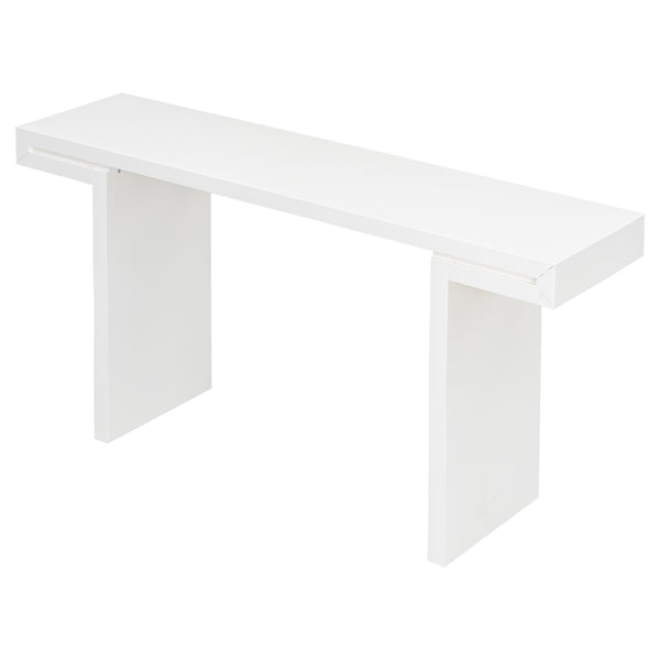 English Elm U-style 60 Inch Geometric Console Table Painted Mdf Foyer Entryway Living Room N711P303209K