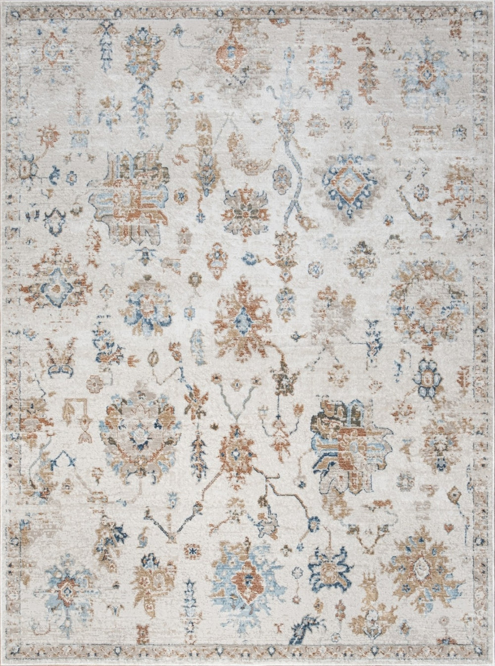 English Elm Noble Ivory Area Rug 7'10" X 10'3" - Soft, Stain-Resistant, Durable Comfort For High-Traffic Spaces B186P181088