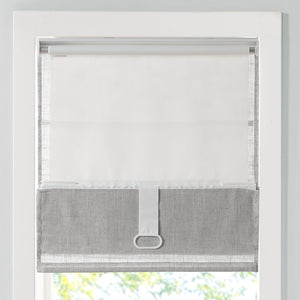 JLA Home Madison Park - Linen Textured Cordless Roman Shade — Light‑Filtering, OEKO‑TEX Safe, Easy Care, Child‑Safe Design 64 L x 34 W x 0.13H MP40-7976