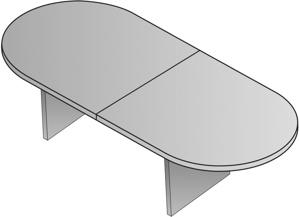 OSP Home Furnishings Napa Racetrack Dining Table Seats Ten with Rounded Ends and a Scratch Resistant Veneer Top NAP-37T-URB