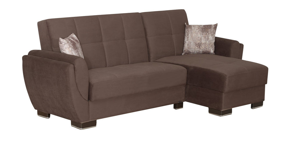 English Elm Primenest Versatile Upholstered Chaise Lounge - Convertible Sleeper With Storage & Pillows Included B030P303518-GIGA