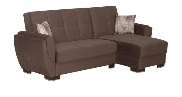 English Elm Primenest Versatile Upholstered Chaise Lounge - Convertible Sleeper With Storage & Pillows Included B030P303518-GIGA