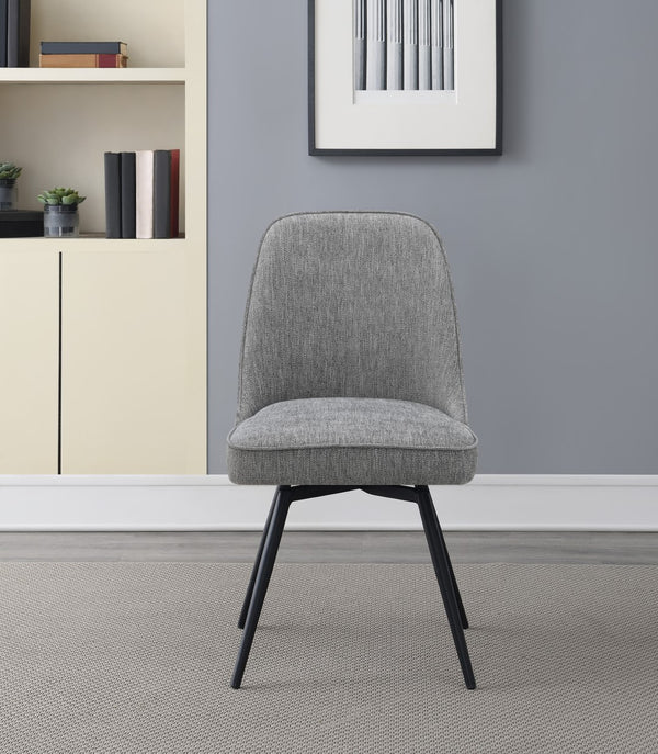 OSP Home Furnishings Martel Swivel Chair Charcoal