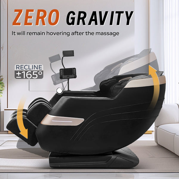 English Elm Massage Chair Zero Gravity Recliner with Air Pressure Bluetooth Speakers Lumbar Heat W1875P448336