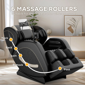 English Elm Massage Chair Recliner For Ultimate Relaxation - Zero Gravity, Full Body Air Pressure Therapy W1875P224671