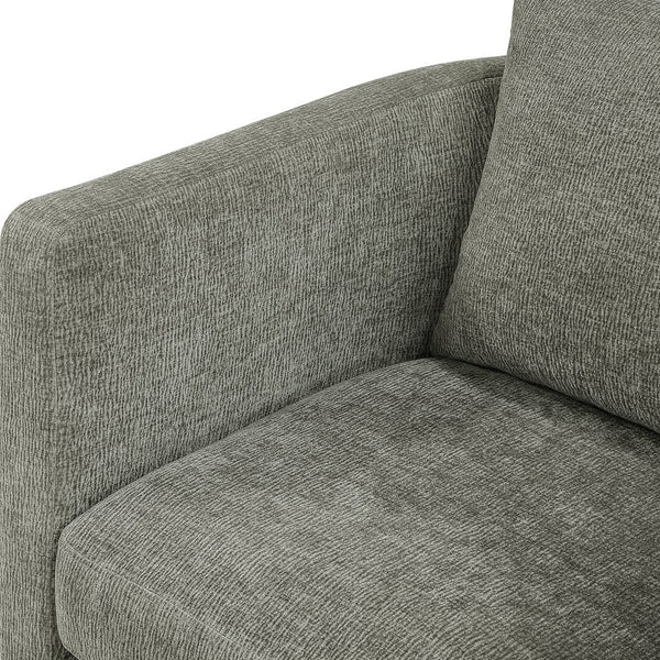 English Elm Sutton Ultra-Soft Gray Swivel Barrel Chair with Pocket Coil Seat, Reversible Cushions, Stain-Resist B050P322585