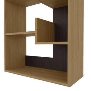 English Elm FM Perry Melamine Bookcase White with Open Shelves, Vertical Storage Organizer for Books, Decor and Small Spaces 63.8"H B128P283292