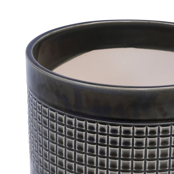 English Elm 3 Pieces Ceramic Flowerpot Set - Modern Handcrafted Planters For Indoor/Outdoor Elegance & Style W3273P322258