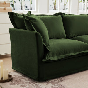 English Elm Koala Deep Seat Chenille Sectional Module with High Back Support for Living Rooms W3041P240132