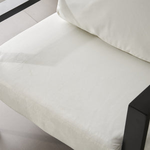 English Elm Christopher Knight Home® - Upholstered Velvet Armchair with Gold Metal Legs, White Luxury Lounge Chair for Living Spaces N817P237961W