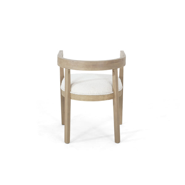 English Elm Dining Arm Chairs Set of 2 Upholstered Tub Style Rubberwood Mid-century Modern Seating N771P388967A