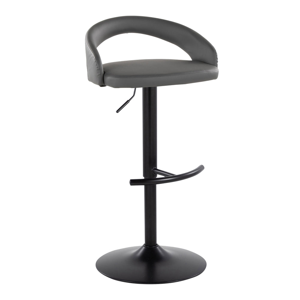 English Elm Adjustable Swivel Barstools Set of 3 Faux Leather Industrial Kitchen Counter Seating B202S02043