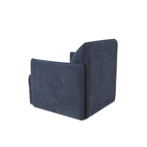 JLA Home Chapel Hill - Swivel Chapel Hill Carly accent chair with 360° movement, durable wood frame, high‑density foam comfort Blue CH100-1002