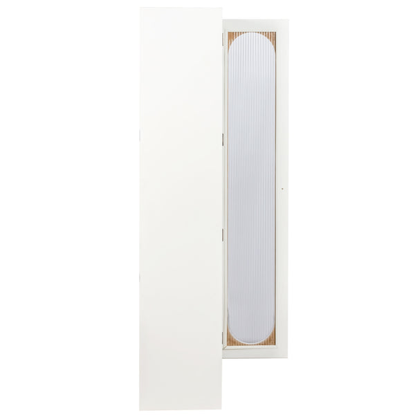 English Elm Organizer Rolling Three Tier Pantry Storage Cabinet with Wheeled Base Slim Fit W331P379950