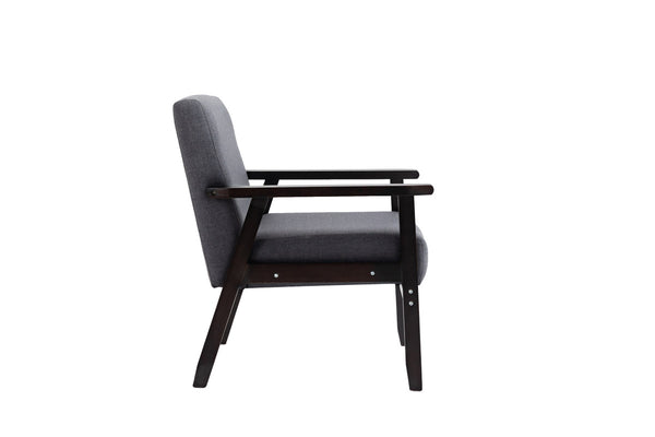 English Elm Bari Mid-century Modern 3 Piece Living Room Set with Espresso Wood Frame B2749S00069