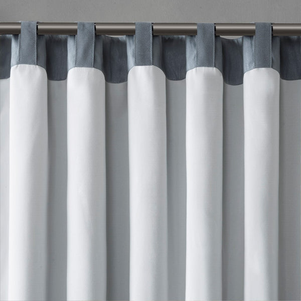 English Elm Curtain Madison Park Andora Embroidered Faux Silk Tree Branch Panel, Lined, Rod Pocket/Back Tabs B03598039