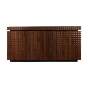 English Elm Sideboard Modern 4-Door Buffet Cabinet with Spacious Top and Enclosed Storage, Durable 66" Long Finish Antique brown W2263P353791