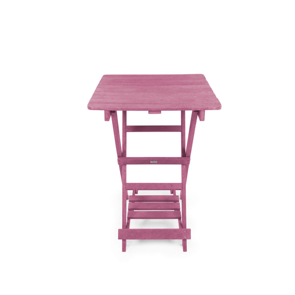 English Elm Summit Ridge Recycled Hdpe Outdoor Folding Bar Table Weather Resistant Eco Patio Burgundy B2745P409710