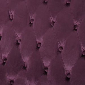 English Elm Christopher Knight Home® - LOVESEAT wingback velvet button-tufted diamond stitch loveseat with plush comfort and durable sheen Raisin 61186.00NVLT