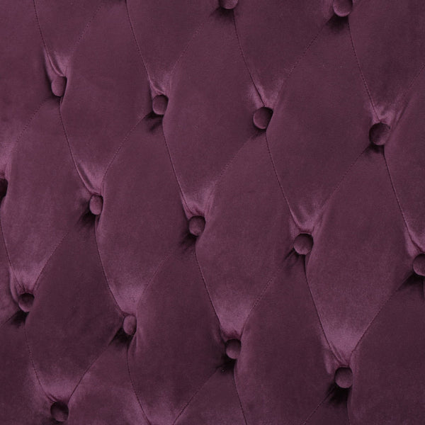 English Elm Christopher Knight Home® - LOVESEAT wingback velvet button-tufted diamond stitch loveseat with plush comfort and durable sheen Raisin 61186.00NVLT