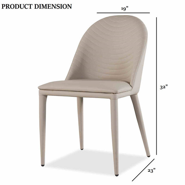 English Elm Brown Mid-Century 2pc Dining Chair Set with Curved Wood Backrest and Sleek Minimalist Design Brown 35 L x 41 W x 21 H B2741P407611